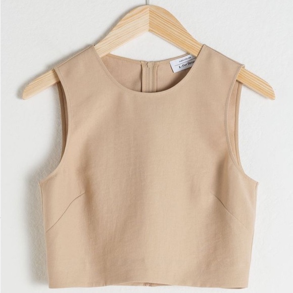 & Other Stories cropped Lyocell tank top NWOT - Picture 1 of 3